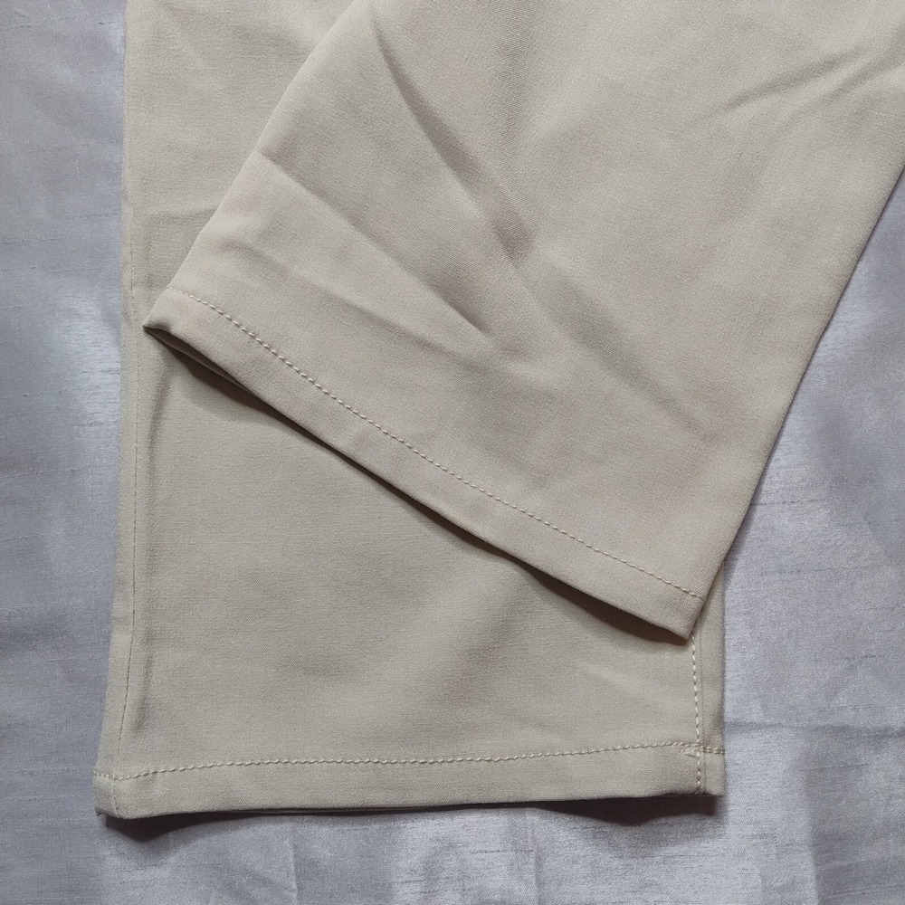 MIRIKA Women Juniors Size 7‎ Khaki Poly Rayon Flex Chino Pants NEW - Picture 7 of 14